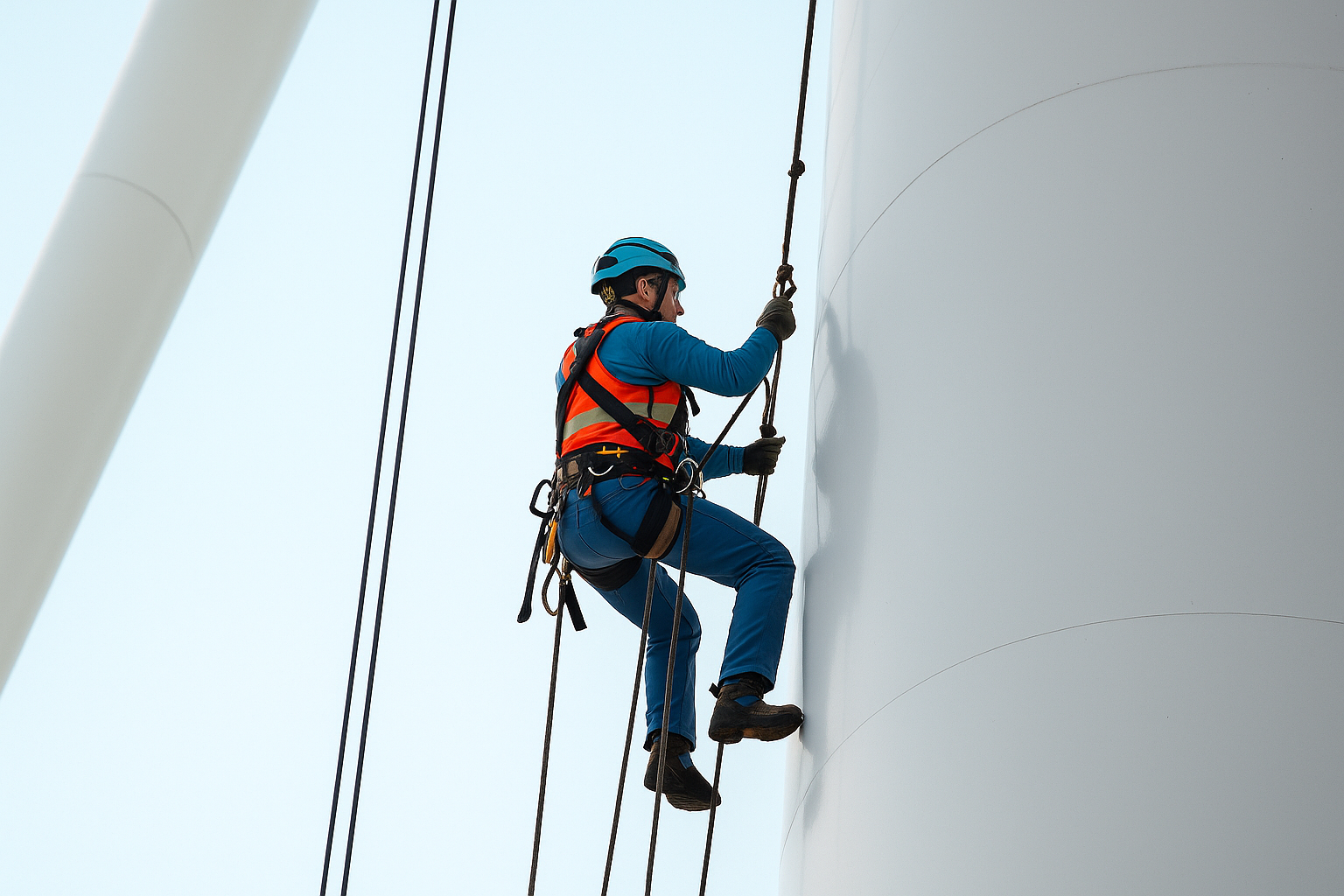 Rope used for towing heavy loads