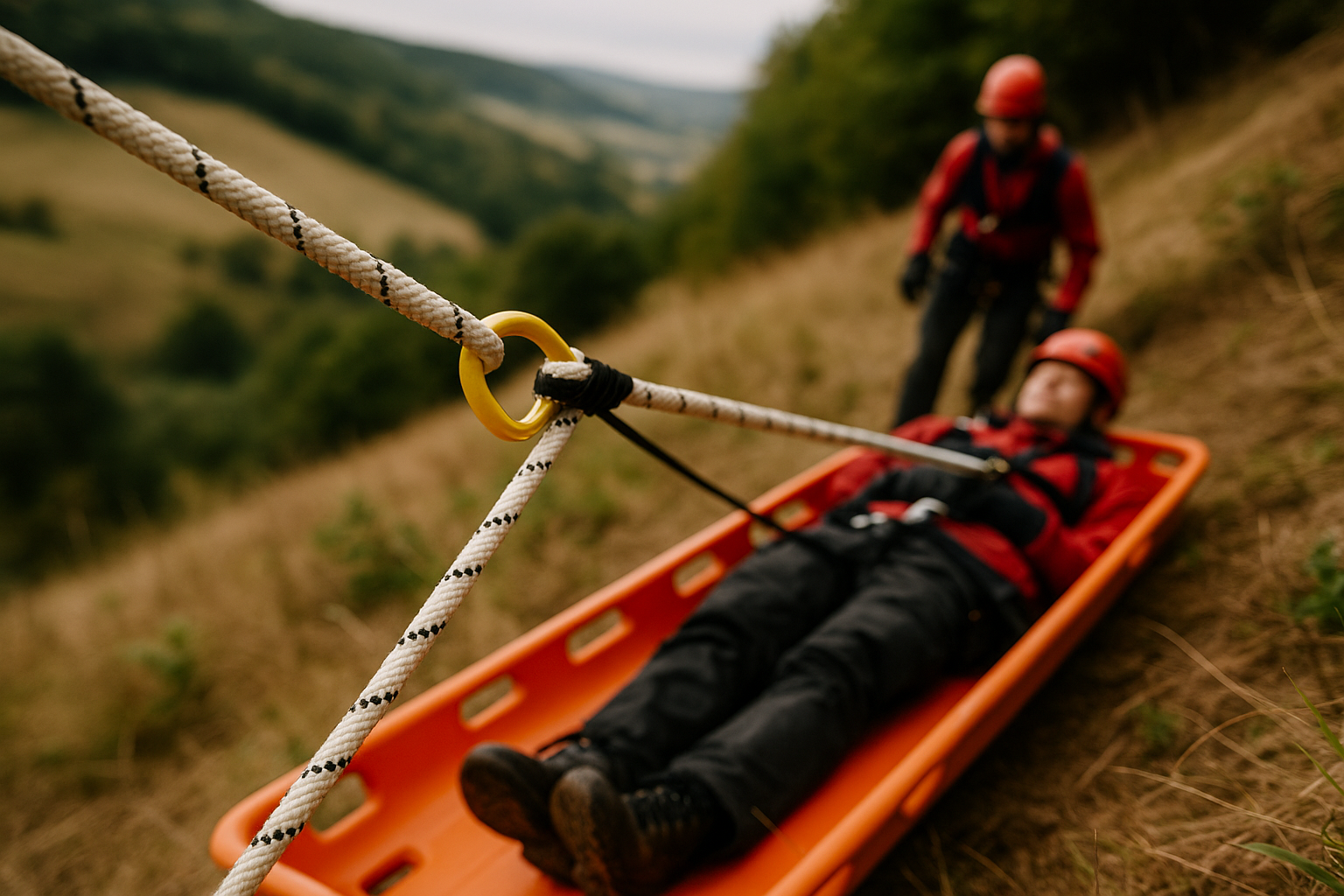 Rope used by rescue teams
